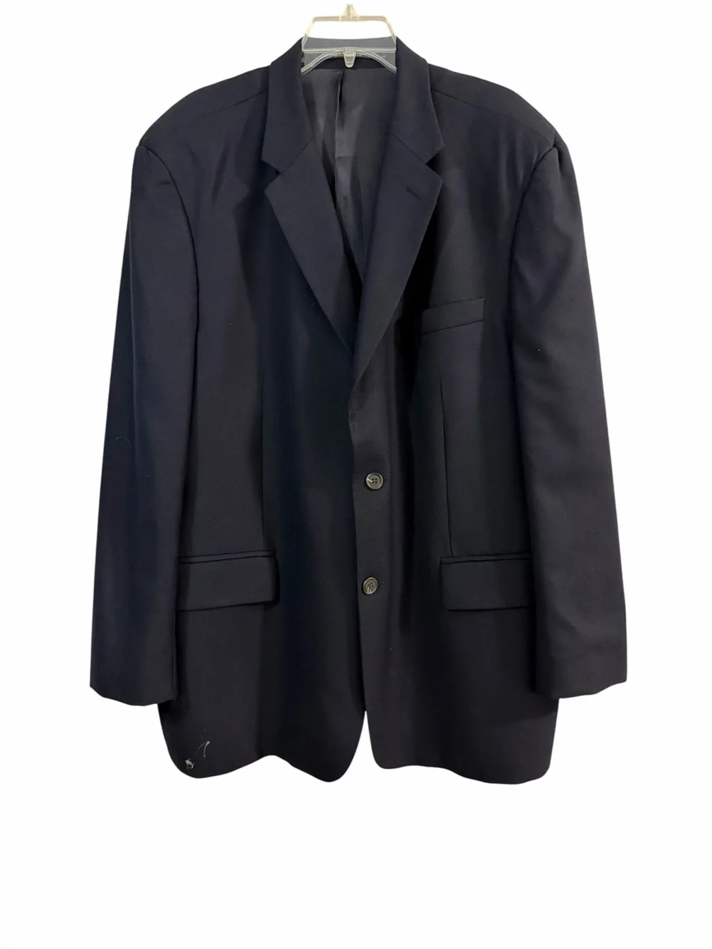 RALPH Ralph Lauren Black Wool Sport Coat Blazer Jacket Size 48R Classic Business